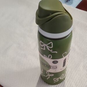 Hydrate Pro Insulated Stainless Steel Water Bottle Built In Straw 32oz